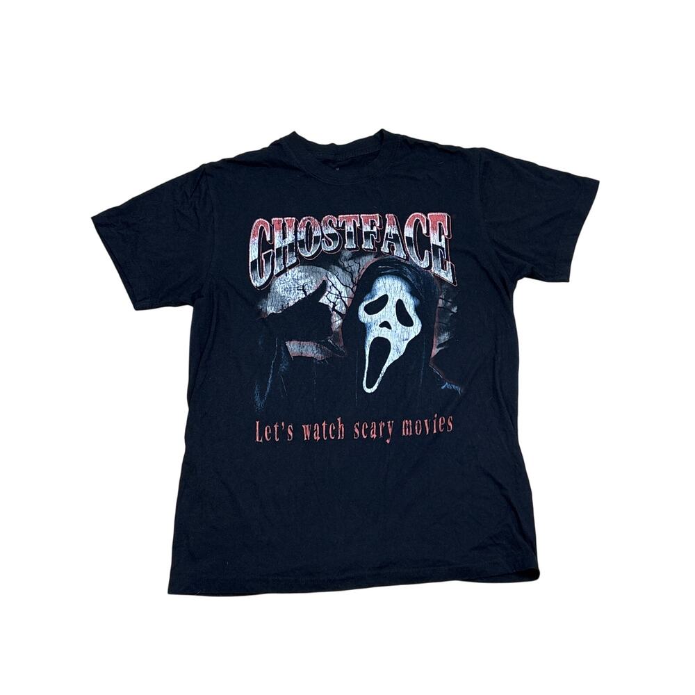 Ghostface let’s watch scary movies Medium shirt icon Halloween scream film